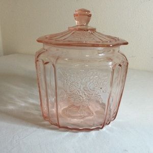 Vintage Pink Depression Mayfair Candy Dish